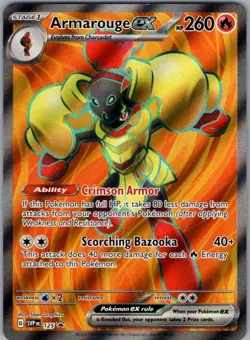 Pokemon Card Armarouge EX 125 Black Star Promo - Near Mint - Image 1