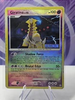 2008 Pokemon TCG Legends Awakened Giratina Reverse Holo STAMPED Card 4/146 - Image 1