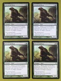 Ulvenwald Bear x4 Dark Ascension 4x Playset Magic the Gathering MTG - Image 1