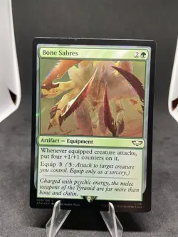 Bone Sabres Universes Beyond: Warhammer 40000 Regular MTG 088 Surge Foil - Image 1
