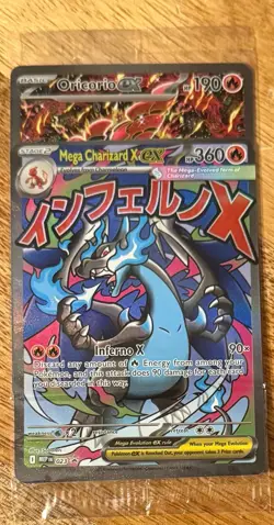 Sealed UPC Promo 2025 Pokemon MEGA CHARIZARD ex #023 Miscut Error & Oricorio ex - Image 1