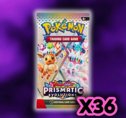 x36 Pokemon TCG Prismatic Evolutions Sealed Booster Packs Lot 36 Sealed - Image 1
