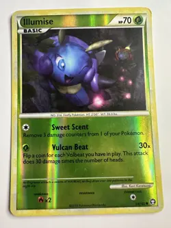 Pokemon HGSS Triumphant Illumise Reverse Holo 64/102 LP - Image 1