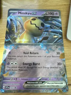 Pokemon TCG Mimikyu EX SV Black Star Promos SVP004 Holo Promo Promo Jumbo - Image 1