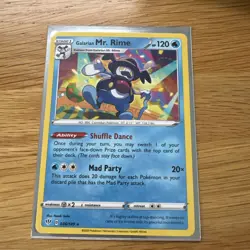 Pokemon TCG Galarian Mr. Rime Darkness Ablaze 036/189 Regular Rare - Image 1