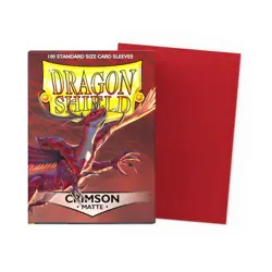 Dragon Shield Matte 100 Sleeves - Bustine Protettive CRIMSON Magic Pokemon - Image 1