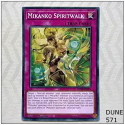 Mikanko Spiritwalk - DUNE-EN076 - Common 1st Edition Yugioh - Image 1