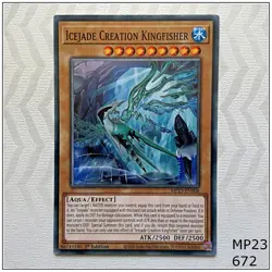 Icejade Creation Kingfisher - MP23-EN008 - Common 1st Edition Yugioh - Image 1