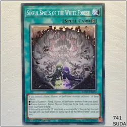 Sinful Spoils of the White Forest - SUDA-EN055 - Common 1st Edition Yugioh - Image 1