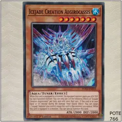 Icejade Creation Aegirocassis - POTE-EN010 - Common 1st Edition Yugioh - Image 1