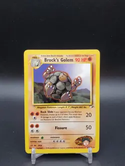 Brock’s Golem 20/132 Gym Heroes Unlimited LP Pokemon Card - Image 1