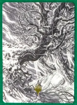 Forest Art Card (Gold Stamped) - Art Series: Innistrad: Crimson Vow- MTG Card - Image 1