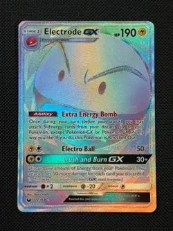 Electrode GX 172/168 RAINBOW Pokemon Card Sun & Moon Celestial Storm Holo Rare - Image 1