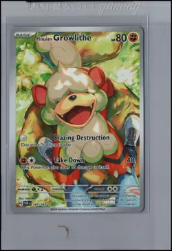 Pokemon Card Hisuian Growlithe (181/167) Illustration Rare Twilight Masquerade - Image 1