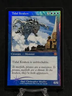 Magic The Gathering Tidal Kraken FOIL Mercadian Masques ~LP~ MTG - Image 1