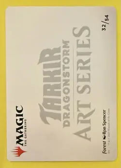 Magic the Gathering ~ Tarkir Dragonstorm ~ Forest Full Art Series 32/54 - Image 2