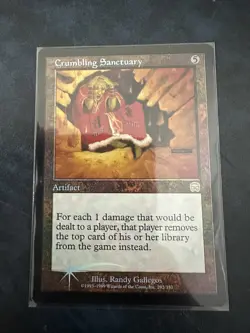 Crumbling Sanctuary Artifact LP FOIL Mercadian Masques MTG Magic The Gathering - Image 2