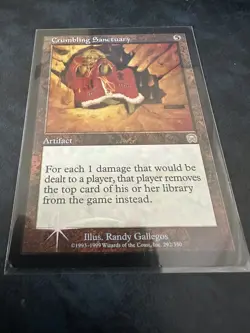 Crumbling Sanctuary Artifact LP FOIL Mercadian Masques MTG Magic The Gathering - Image 3