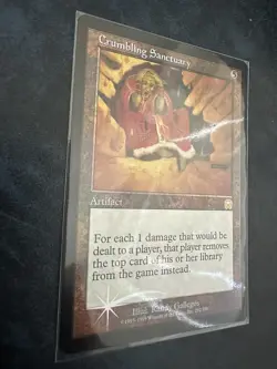 Crumbling Sanctuary Artifact LP FOIL Mercadian Masques MTG Magic The Gathering - Image 4
