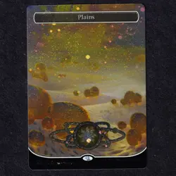 MTG Magic PLAINS 486 Unfinity Extra Collector Galaxy Foil Collector NEAR MINT NM - Image 1