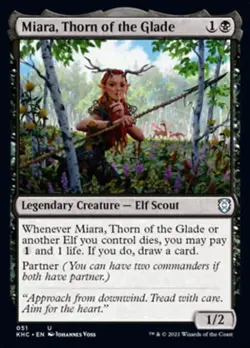Miara, Thorn of the Glade - Near Mint MTG Commander 2021 Kaldheim - Image 1