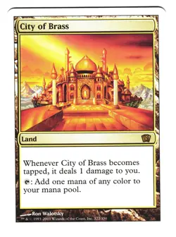 Magic The Gathering EIGHTH 8TH EDITION 2003 8ED #322 City of Brass LP NM LOT1 - Image 1