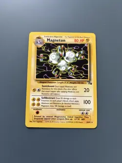 Pokemon TCG WOTC 1999 Fossil Set: Magneton 26/62 - Non-Holo Rare Card - LP - Image 1