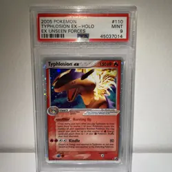Pokemon Typhlosion EX Unseen Forces Ultra Rare #110 PSA 9 Mint - Image 1
