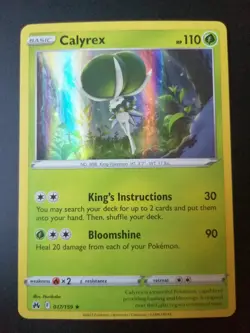 Calyrex Holo Rare - Pokemon TCG - Crown Zenith 017/159 - PACK FRESH / MINT - Image 1