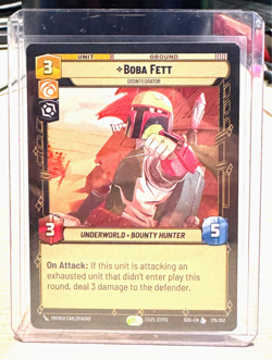 Boba Fett: Disintegrator Unit Card - SOR 179/252 - Star Wars Unlimited - Image 1