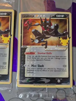 Pokemon TCG Greninja Gold Star SWSH144 Celebrations ETB Promo Sealed - Lot of 5 - Image 3