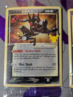 Pokemon TCG Greninja Gold Star SWSH144 Celebrations ETB Promo Sealed - Lot of 5 - Image 5