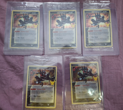 SEALED LOT (5) Pokemon Celebrations ETB Greninja SWSH144 Gold Star Holo Promo - Image 1