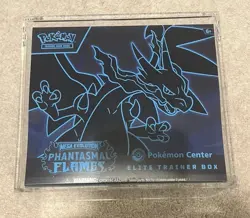 Phantasmal Flames Pokemon Center Elite Trainer Box ETB with Acrylic case - Image 1