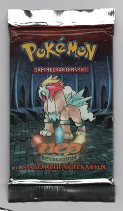 (303274) Pokemon GERMAN NEO REVELATION Booster Pack Unlimited Edition ENTEI ART - Image 2