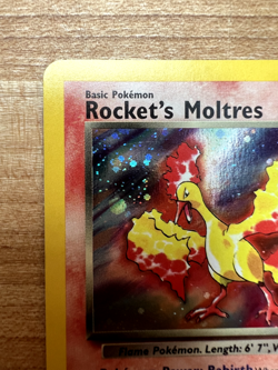 Rocket’s Moltres 12/132 Pokemon TCG Gym Heroes Unlimited Holo - LP/NM - Image 2