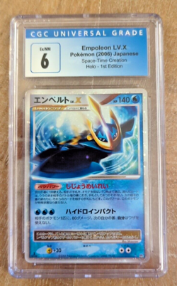 Pokemon Card 1st Edition Empoleon LV. X DP1 Space - Time Creation CGC 6 - Image 1