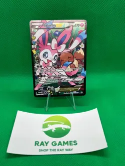 Pokemon TCG Sylveon EX RC32/RC32 Generations Radiant Collection Full Art DMG - Image 1