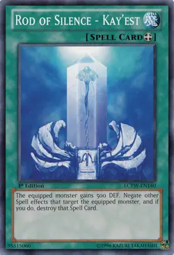 Yugioh! LP Rod of Silence - Kay'est - LCYW-EN140 - Common - Unlimited Edition Li - Image 1
