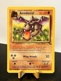 Aerodactyl Pokemon Card TCG 16/62 | RARE 1999-2000 LP | Fossil - Image 1