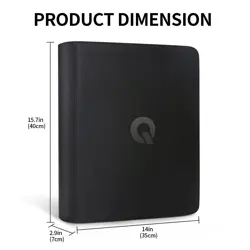 Toploader Binder, top loader binder for cards, Holds 324 Toploaders, 9-pocket - Image 2