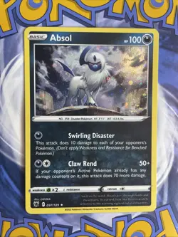 COSMOS HOLO SWIRL Absol 097/189 - Pokemon Astral Radiance Rare Holo Card 🌀LP++ - Image 1