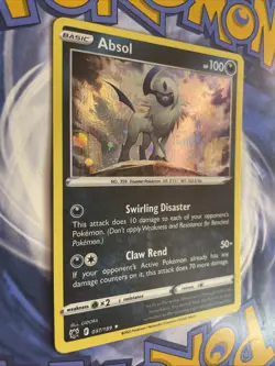 COSMOS HOLO SWIRL Absol 097/189 - Pokemon Astral Radiance Rare Holo Card 🌀LP++ - Image 2