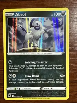 Absol Rare Holo Card 097/189 Swsh10: Astral Radiance Pokemon TCG 202/ - Image 1