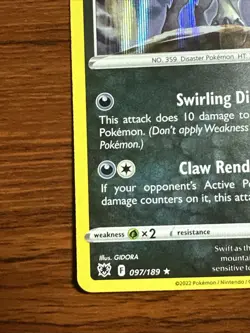 Absol Rare Holo Card 097/189 Swsh10: Astral Radiance Pokemon TCG 202/ - Image 5