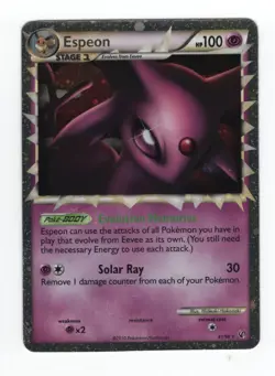 (303277) ESPEON PRIME 81/90 Ultra Rare Holo HGSS Undaunted Pokemon Card - NEW - Image 2