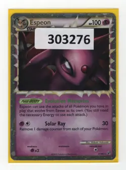 (303276) ESPEON PRIME 81/90 Ultra Rare Holo HGSS Undaunted Pokemon Card - NEW - Image 1