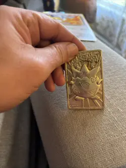 23K Gold Plated Togepi Egg Pokemon Card Burger King Promotion 1999 Nintendo #gi3 - Image 1