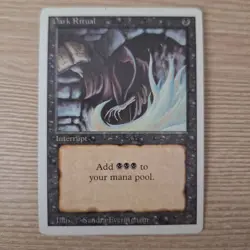 MTG Dark Ritual Revised Edition Magic The Gathering Interrupt Card - Image 1