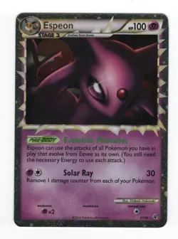 (303275) ESPEON PRIME 81/90 Ultra Rare Holo HGSS Undaunted Pokemon Card - NEW - Image 2
